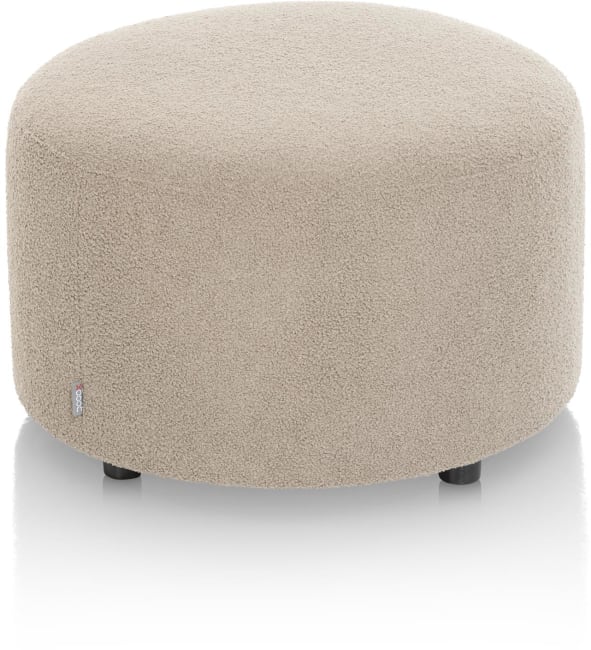 XOOON - Zach - Salons - poef rond 65 cm - hoogte 40 cm - selected choices