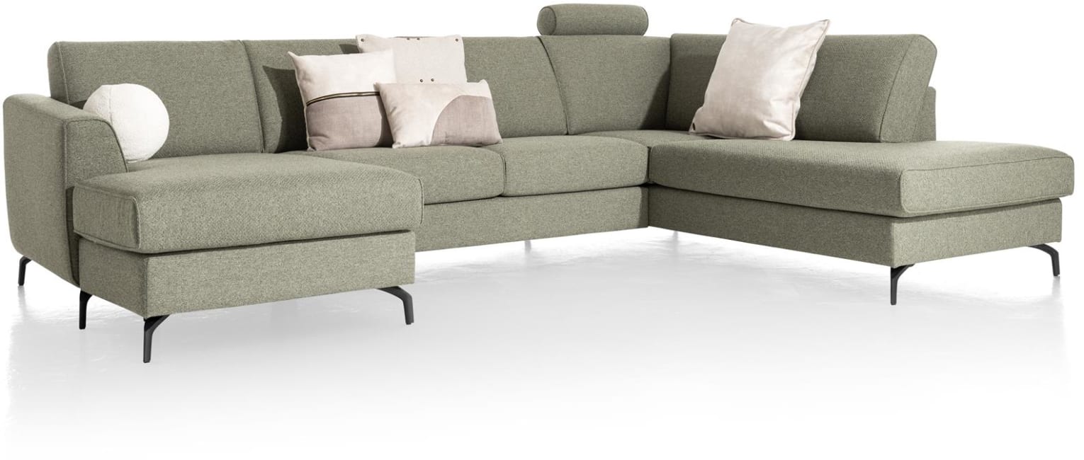 Henders & Hazel - Galway - Modern - Sofas - Longchair + 3-Sitzer + Ottomane rechts