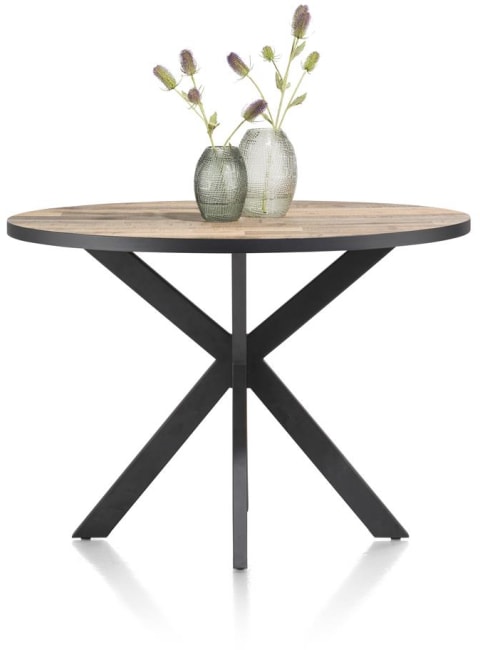 Henders & Hazel - Avalox - Industriel - table de bar ronde 130 x 110 cm