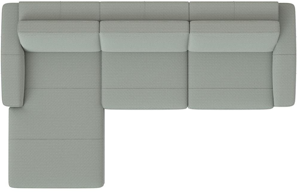 XOOON - Denver - Design minimaliste - Canapés - 3-places accoudoir droit