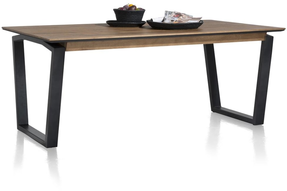 H&H - Livada - Moderne - table à rallonge 220 (+ 80) x 100 cm