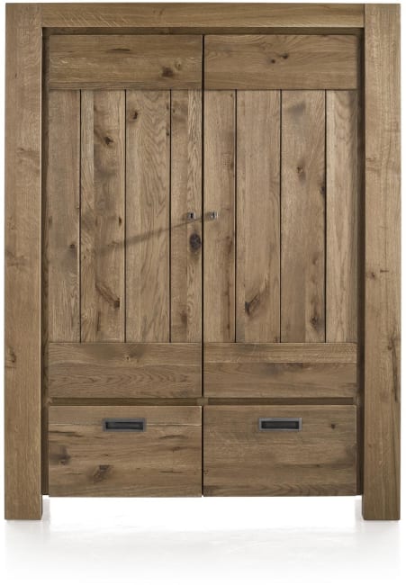 Henders & Hazel - Santorini - Pur - armoire 2-portes + 2-tiroirs