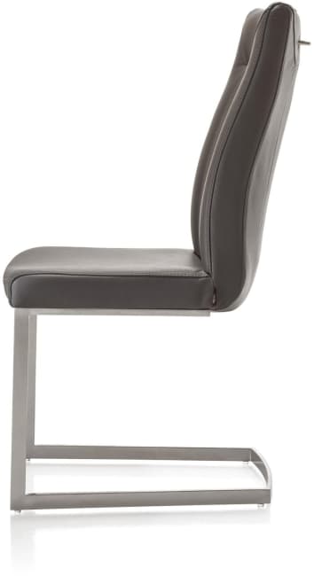 H&H - Malvino - Moderne - chaise - inox pied traineau carre + poignee