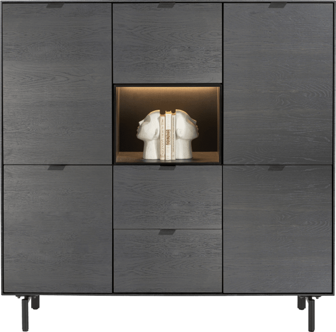 XOOON - Elements - Dressette Onyx 150 cm + set de pieds metal