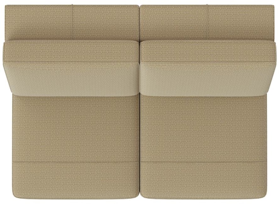 XOOON - Denver - Minimalistisches Design - Sofas - 2-Sitzer ohne Armlehnen