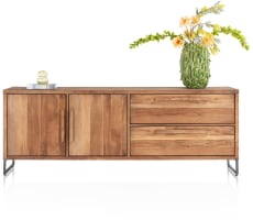 dressoir 220 cm - 2-deuren + 2-laden