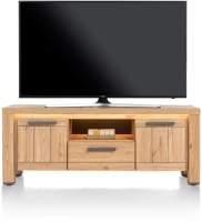 buffet bas 140 cm - 2-portes + 1-tiroir + 1-niche  (LED + variateur)