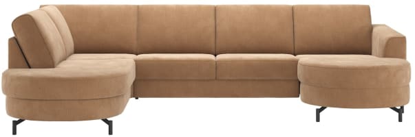 ottomane links - 3 zits zonder arm inclusief longchair rechts