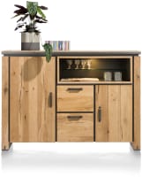 dressette 170 cm - 2-portes + 2-tiroirs + 2-niches (+ LED)