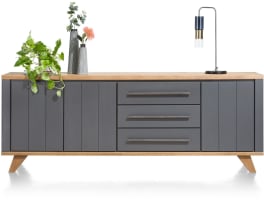 buffet 230 cm - 3-portes + 3-tiroirs