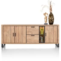 buffet 230 cm - 3-portes + 2-tiroirs + 2-niches (+ LED)
