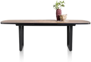 Auszieh-Tresentisch oval 190 (+ 60) x 110 cm