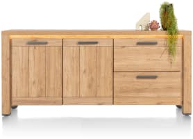 buffet 190 cm - 2-portes + 2-tiroirs (LED + variateur)