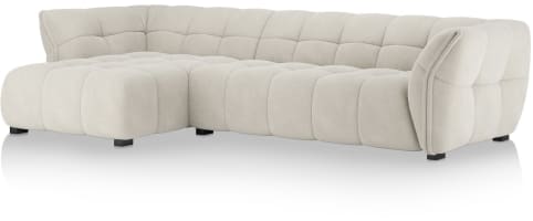 Longchair links - 2,5 zits arm rechts
