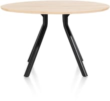 tafel 125 cm. - rond - centrale poot kort