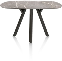 table de bar - ovale - 200 x 105 cm. (hauteur: 92 cm.)