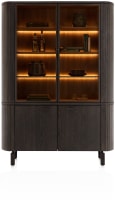 Buffetschrank 150 cm - 2-Türen + 2-Glastüren (+ LED)