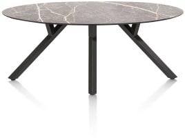 eetkamertafel - ellips - 210 x 105 cm.