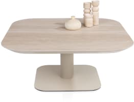 salontafel 90 x 90 cm - keramiek blad Travertin
