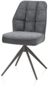eetkamerstoel - graphiet frame - draaibaar - pocket - combi Calabria / Vada