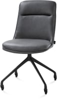 chaise - roulettes - rough off black - Pala