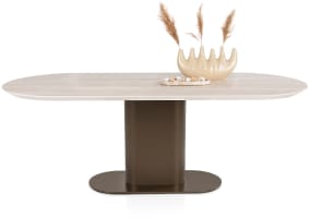 table 240 x 100 cm - plateau ceramique Travertin