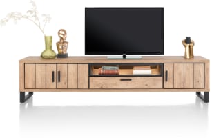 buffet bas 240 cm - 3-portes + 1-tiroir + 1-niche (+ LED)