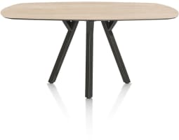table de bar - ovale - 240 x 110 cm. (hauteur: 92 cm.)