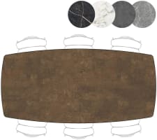 bartafel 240 x 115 cm - 4-poten (hoogte: 92 cm)