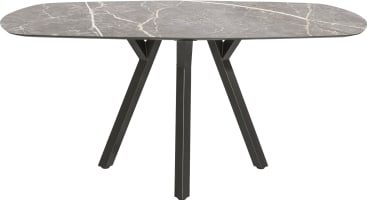 table de bar - ovale - 240 x 110 cm. (hauteur: 92 cm.)