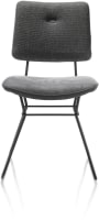 chaise - cadre noir - combi Vito / Nubucco avec passepoil Nubucco