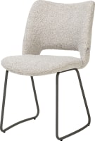 chaise - cadre graphite - tissu Brioni
