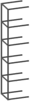 etagere extension 45 cm - 5 niveaux - 1 support