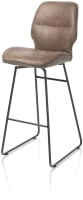 chaise de bar - haut - cadre noir (ROB) - combi Secilia & Toba