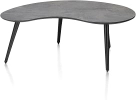 table basse 100 x 59 cm - forme haricot - hauteur 39 cm