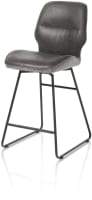 chaise de bar - cadre noir (ROB) - pivotant - combi Secilia & Toba