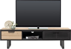 meuble tv 160 cm. - 2-tiroirs + 1-niche
