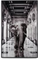 Walking Elephant schilderij 90x140cm