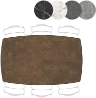 bartafel 180 x 110 cm - 4-poten (hoogte: 92 cm)