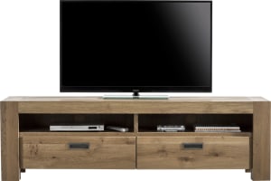 meuble tv 180 cm - 2-tiroirs + 2-niches