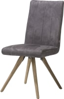 chaise - pied bois - tissu Calabria 4 couleurs