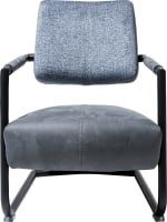 fauteuil cadre metal noir + combi Kibo/Fantasy