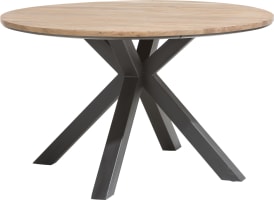 Tisch rund 130 cm - massiv Eiche + mdf