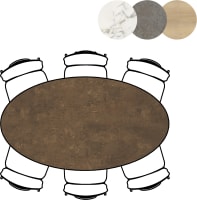 table ellips - 180 x 100 cm