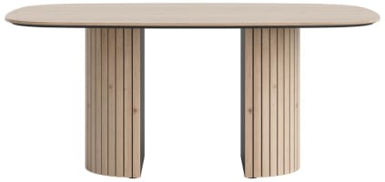 ovaler Tisch 180 x 120 cm (Fuß aus Holz)