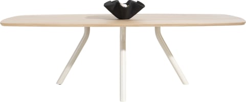 tafel 220 x 110 cm. - ovaal - centrale poot Nebbia