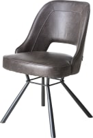chaise - cadre noir + ressorts ensaches + poignee noir rond - Secilia