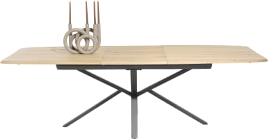 table à rallonge - 190 (+ 60 cm.) x 110 cm.