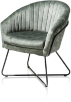 fauteuil met metalen frame recht zwart (rob) - selected choices