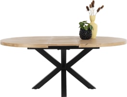 table extensible ronde 150 (+ 40) x 130 cm